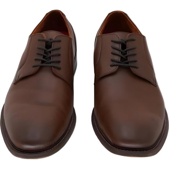 Stacy Adams Marlton Plain Toe Derby Chocolate Brown Dress Shoes 10.5M main image 4